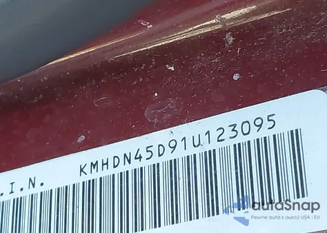 2001 Hyundai Elantra Gls из США, поврежденный, VIN KMHDN45D91U123095